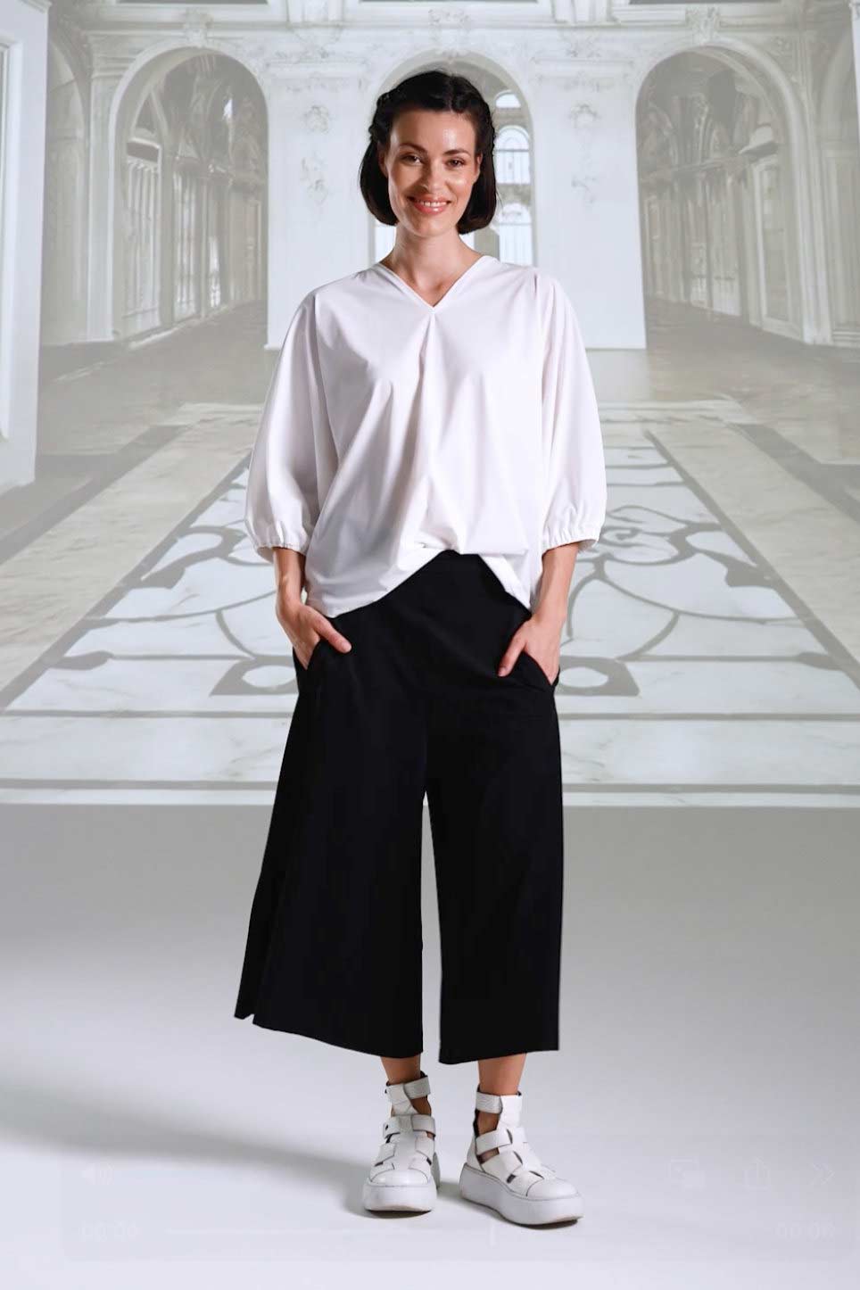 Pants 26021 sabbia white navy black Shirt 26041 sabbia white navy black