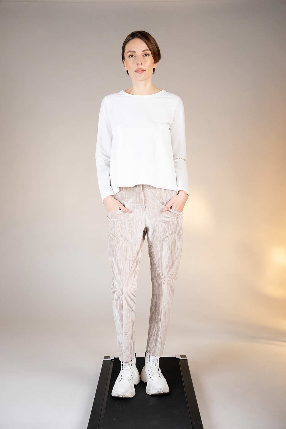 Shirt 25532 graphite black white