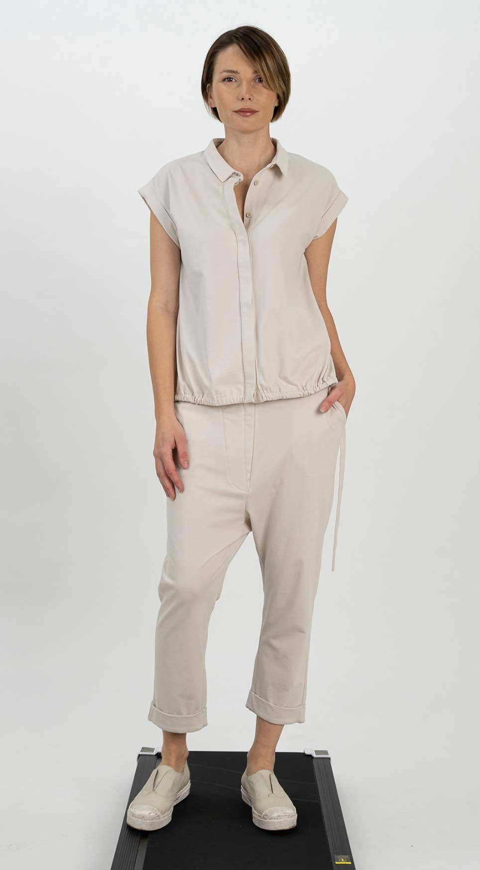 Hose 25165 Stone navy Shirt 25161 stone navy